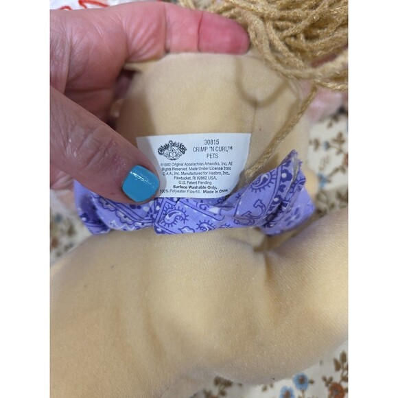 Vintage Cabbage Patch Kids Doll Lot of 2 + Dog Plush Toy Collectible TLC - Picture 13 of 14